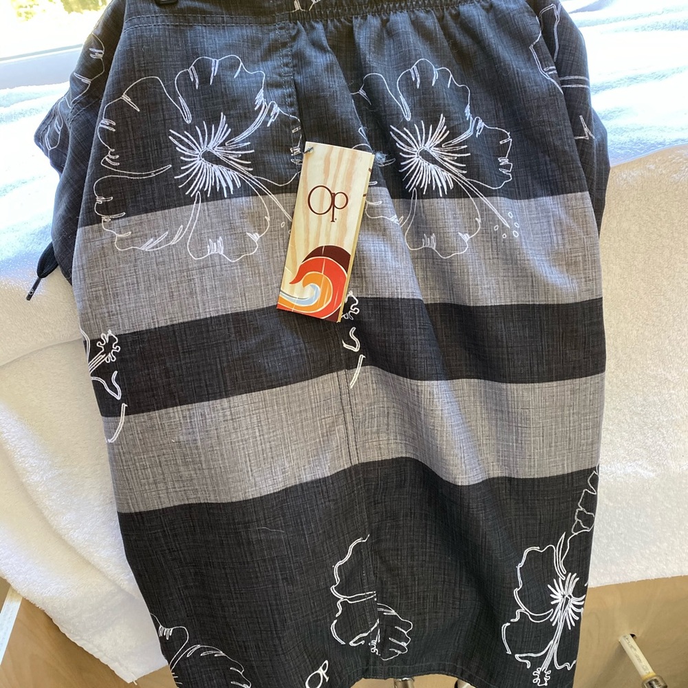 Men’s swim suit — California “baggy” style.
